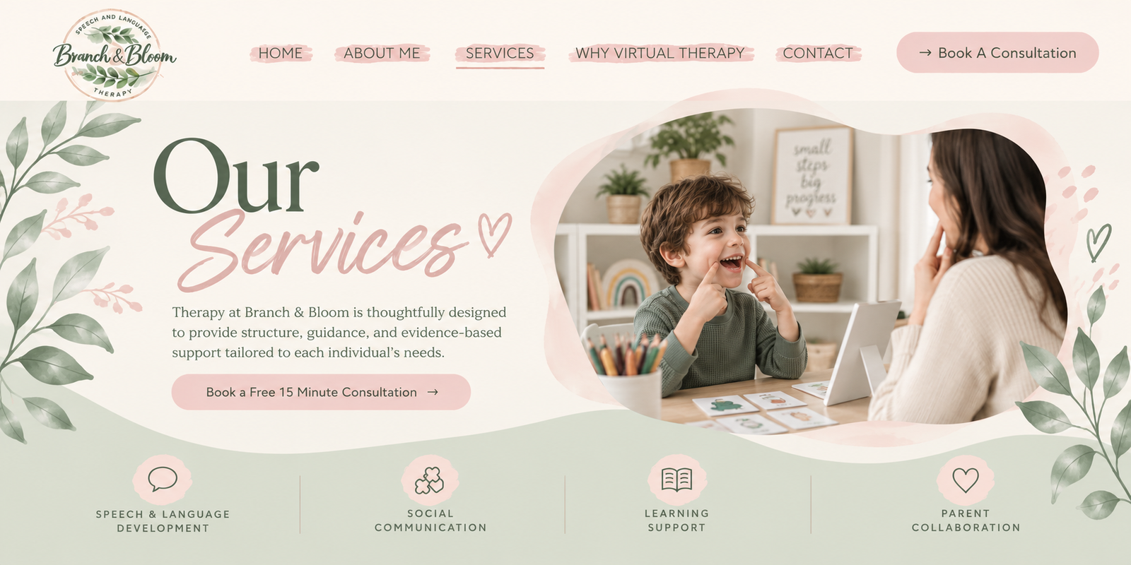 Our Services at Branch and Bloom Speech Therapy