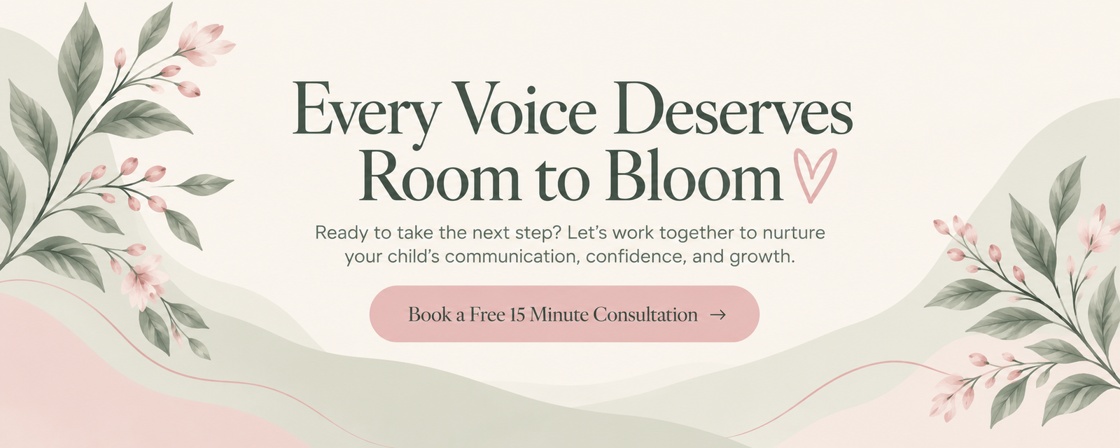 Every Voice Deserves Room to Bloom. Support your child's communication, confidence, and growth.